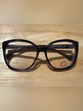 Aura Black Oversized Square-Cat Eye Women's Glasses